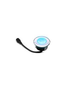  Einbauspot Holz, Ø 75mm, blau LED 2W Easy-Connect Aluminium Ø 75mm, blau