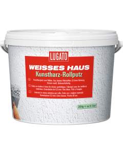 Lugato Weisses Haus Rollputz 20 kg 26.7 cm Durchmesser 28 cm Weiss