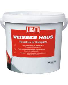 Lugato Weisses Haus Voranstrich für Reibeputze 5 l 18 cm Durchmesser 23 cm Weiss